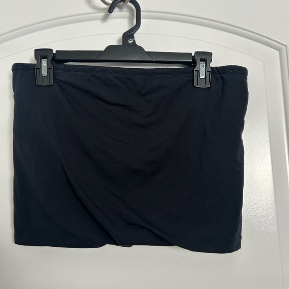Everlane Black Tube Top built in bra size extra large 90s capsule wardrobe - Picture 6 of 8